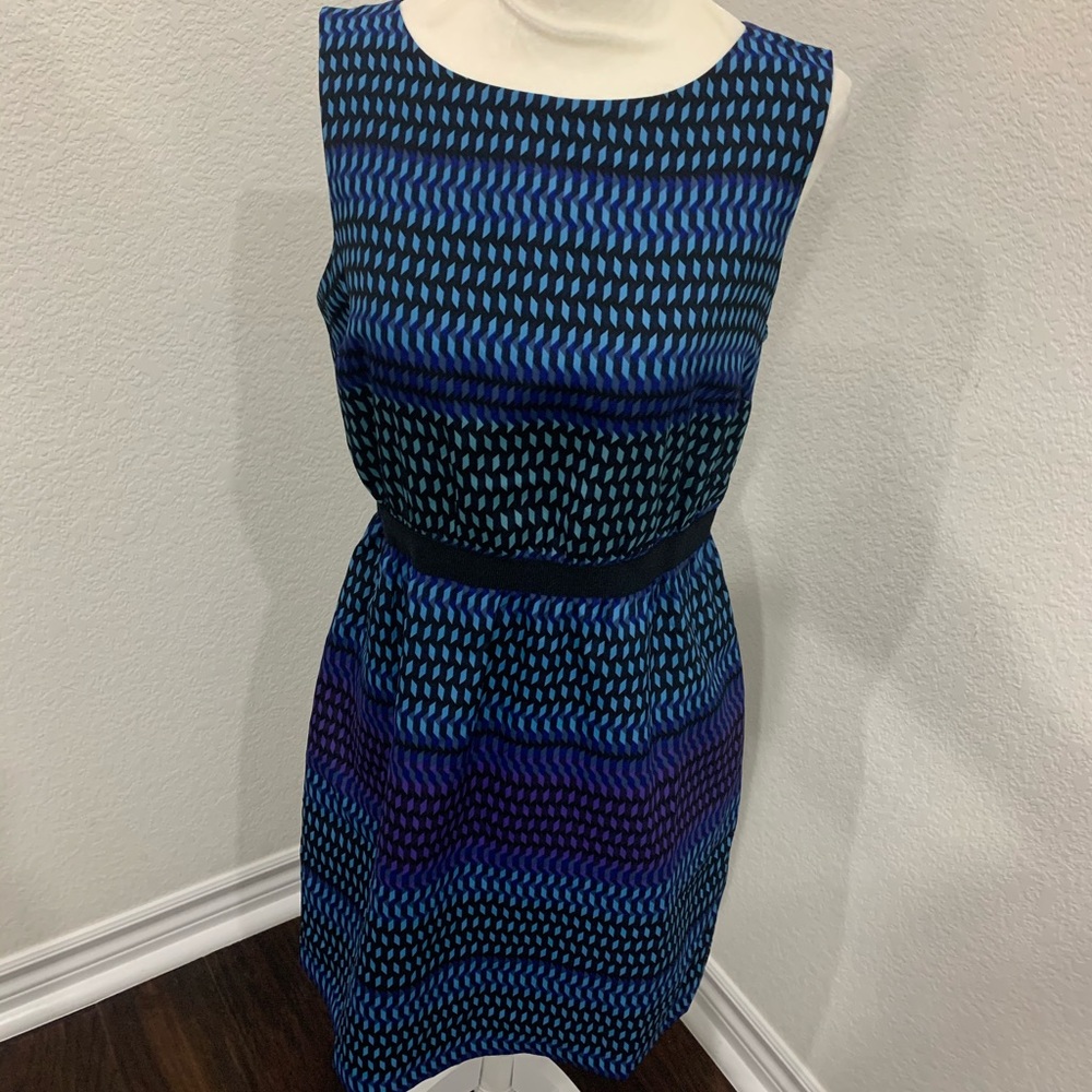 Loft career dress multi-color
